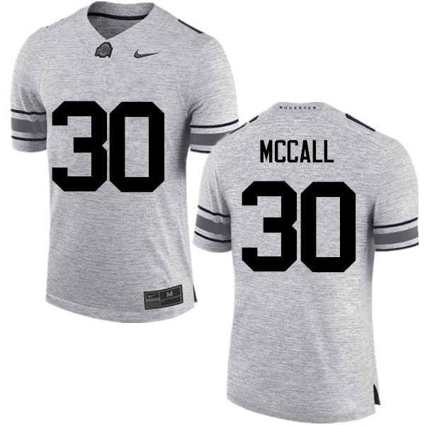 Ohio State Buckeyes #30 Demario McCall College Football Jerseys Game-Gray